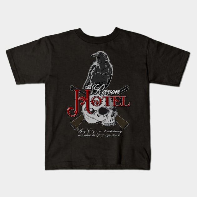 The Raven Hotel Altered Carbon Kids T-Shirt by Bevatron